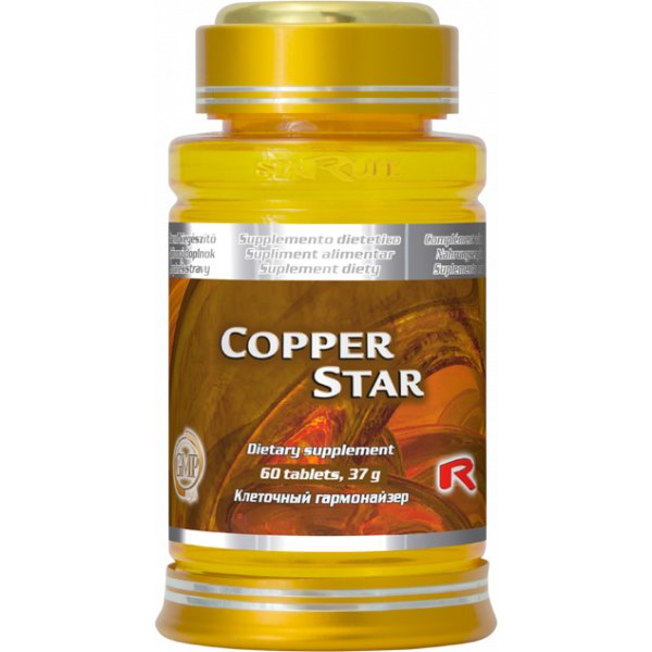 Copper star - činnost nervové soustavy, pigmentace vlasů, obranyschopnost, oxidativní stres