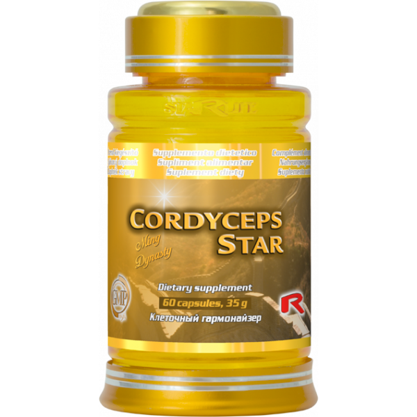 Cordyceps star, obranyschopnost, imunitní systém, cholesterol, oběhová soustava, pročištění jater