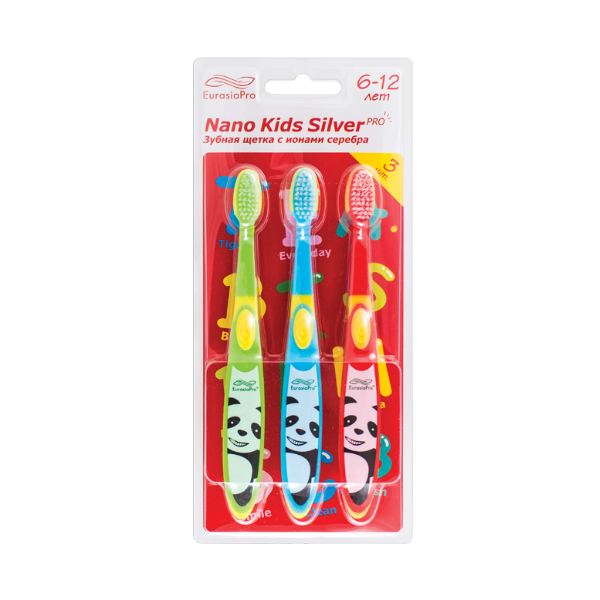 Zubní kartáček NANO Kids Silver 6-12 age