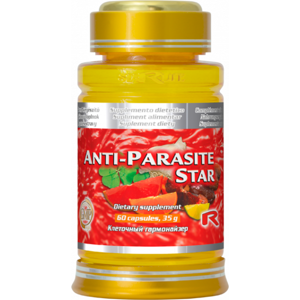 Anti Parasite s ořešákem, hřebíčkem, česnekem a fenyklem  pro podporu vylučování a detoxikaci