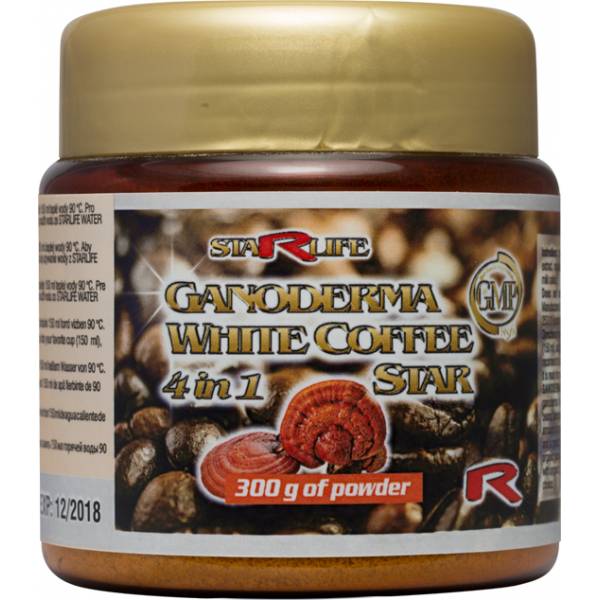 Káva Arabica s obsahem  houby Ganoderma (Reishi) dodá energii a vitalitu.