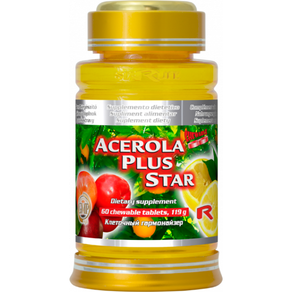 Acerola plus star, Vitamín C, munitní systém, oxidativn stres, únava, vyčerpání