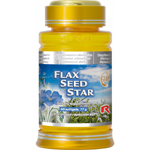 Flax seed star - lněné semínko, omega 3, trávení, snížení hmotnosti, menopauza, prostata