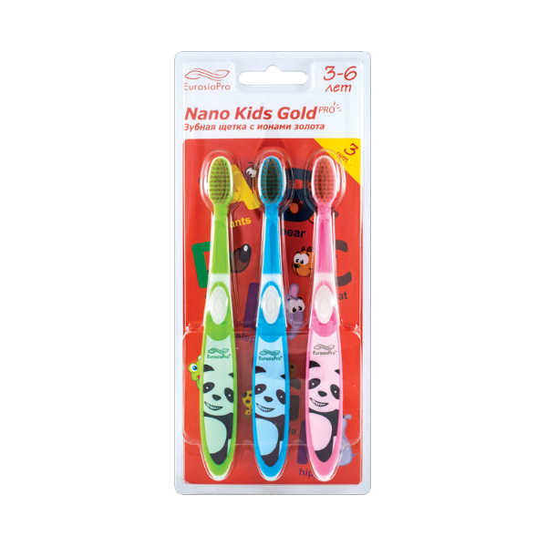 Zubní kartáček NANO Kids Gold 3-6 age