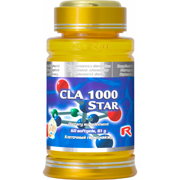 CLA 1000 star - olej ze světlice barvířské pro ty kdo drží dietu a cvičí, pro podporu úbytku tuku a zachování svalové hmoty